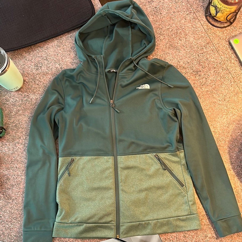 The North Face Olive Green Zip-Up Jacket